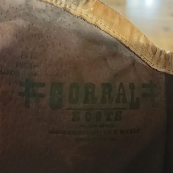 Corral light brown leather boots 8 - Picture 8 of 10
